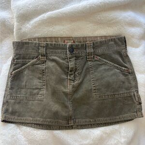 Hollister Olive Mini Skirt